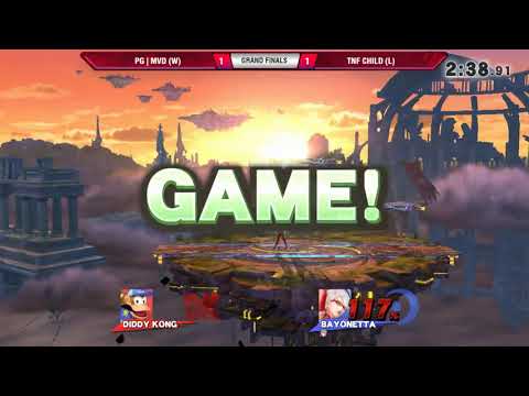 VS Weekly 11/15/18 - Grand Finals - PG | MVD (Diddy Kong) vs TNF Child (Bayonetta) - Smash 4