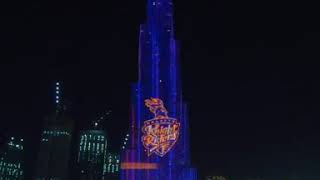 Burj Khalifa Welcomes KKR 2020 |KKR on Burj Khalifa |KKR Hai Taiyaar |Burj Khalifa Welcomes KKR Team