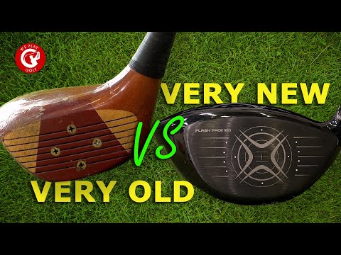 Very Old persimmon wood driver compared to latest Callaway 2021 Epic driver - TrackMan comparison