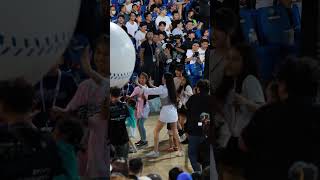 【 台湾チア】大玉ころがしに参加する南珉貞 #cheerleader #富邦悍將