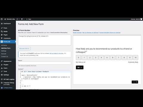 Forms.md for WordPress 소개 영상