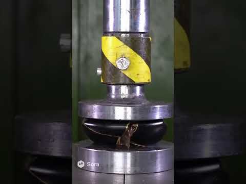 HYDRAULIC PRESS vs. KINTSUGI GOLD ORB 💥 (Explosive Break & Orange Ooze)