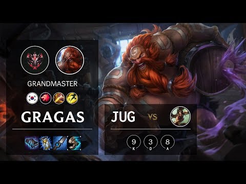 Gragas Jungle vs Nidalee - KR Grandmaster Patch 10.9