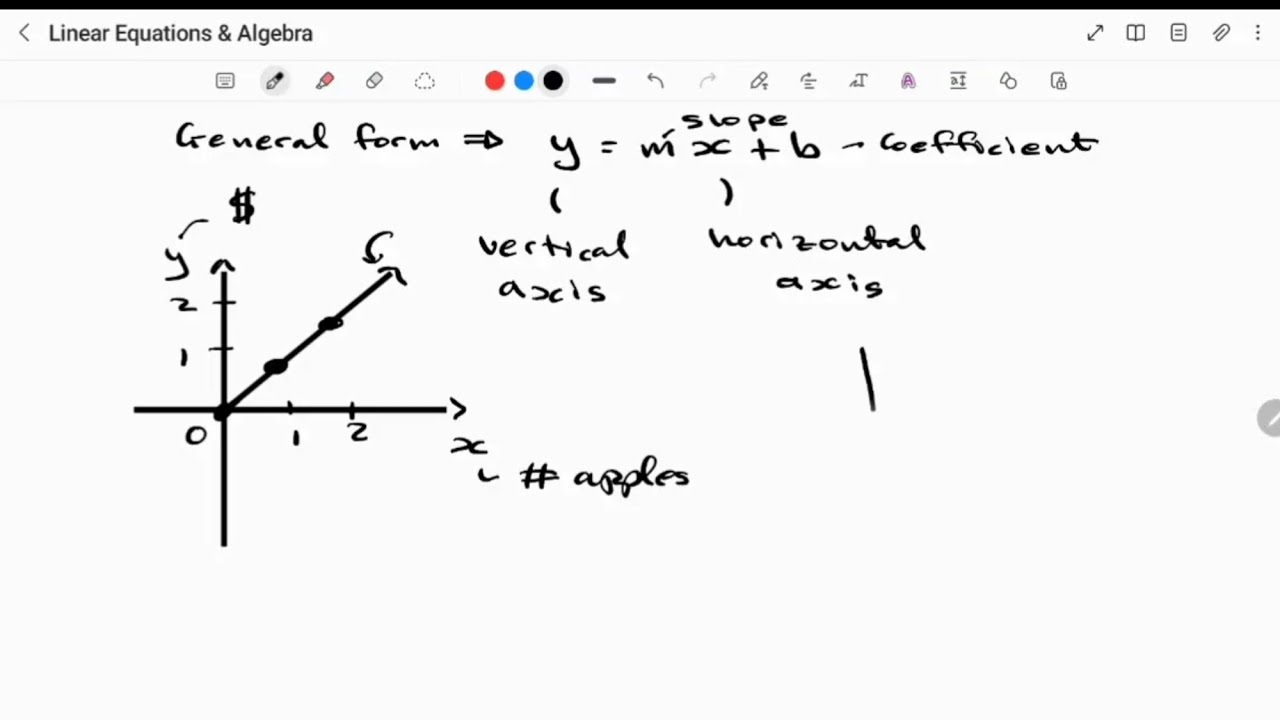 Simplest Linear Equation Basics for TSI and SAT prep.