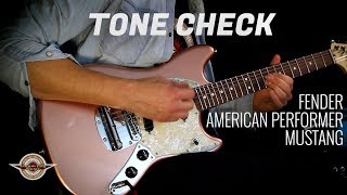 Video thumbnail for TONE CHECK: Fender American Performer Mustang Demo NO TALKING by Cream City Music