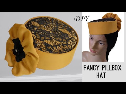 DIY pillbox hat with lace top, how to make a pillbox hat , how to make Zara cap,Ncm Afrik-Ann