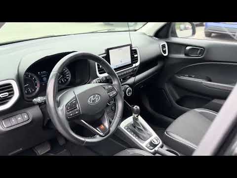2021 Hyundai Venue Ultimate IVT w/Black Interior in Black for sale at Abbotsford Hyundai in Abbotsford, BC