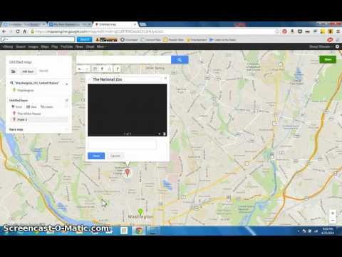 How to make a Google map with pins by Sheryl