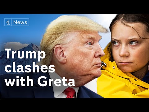 Trump clashes with Greta at Davos - as she calls for 'real zero, not net zero'