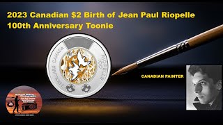 2023 Canadian $2 Birth of Jean Paul Riopelle 100th Anniv Toonie