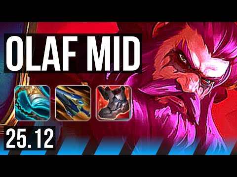 OLAF vs SYNDRA (MID) | 12/2/7, Legendary | EUW Master | 25.12