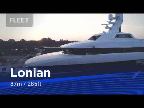4K Time-lapse of 87m / 285ft Superyacht Lonian | Feadship