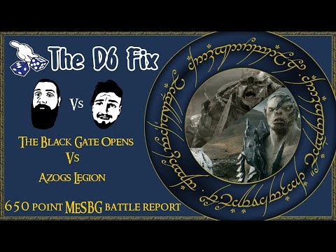 Azog's Legion ft Bolg vs Black Gate Legendary Legion 650 Point MESBG Battle