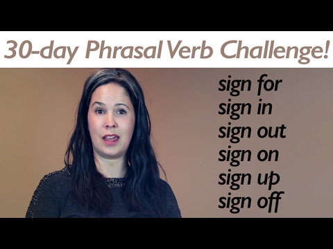 PHRASAL VERB SIGN