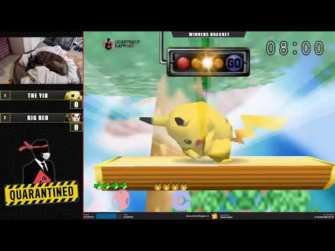 QR2 East - The Yid (Yoshi) Vs. Big Red (Pikachu) Super Smash Bros - SSB64