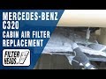 Cabin air filter replacement- Mercedes-Benz C320 ...
