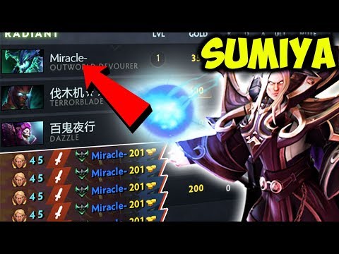 When Sumiya Saw Miracle Name He Couldn't Hold It Back - Sumiya Best Invoker vs Miracle Fan Dota 2