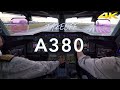 A380 TAKEOFF MIAMI 4K