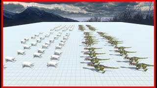 90x POLAR BEAR VS 45x CRYOLOPHOSAURUS 2xHP - ANIMAL REVOLT BATTLE SIMULATOR