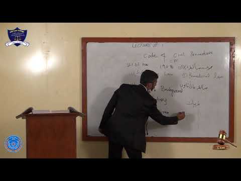 Law of Civil Procedure Lecture No-1