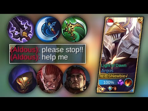 THIS IS HOW TO BEAT A THICK HERO USING ARGUS | GLOBAL ARGUS BUILD SET - MLBB