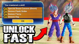 (FAST & EASY) How To Unlock CAC Beast Gohan Skills! - Xenoverse 2 DLC 16 Beast Special Beam Cannon