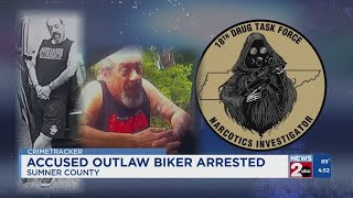 Alleged Outlaws Motorcycle Club member arrested in Sumner County
