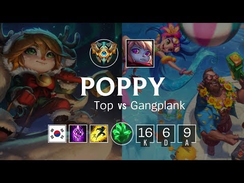 Poppy Top vs Gangplank - KR Master Patch 8.24