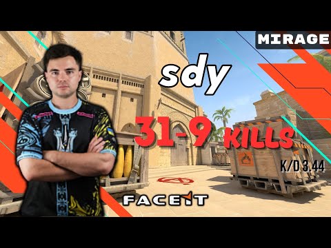CSGO POV sdy (31-9) Mirage 𝙒𝙞𝙣 (16-6) / Faceit 06.07.2023