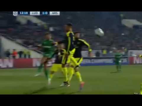 Jonathan Cafu Goal ~ Ludogorets vs Arsenal 1-0  Champions League 01/11/2016