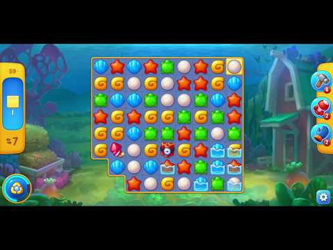 Fishdom Level 59 playthrough - (during Easter - Spring Picnic event)