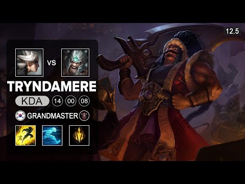 Tryndamere Top vs Camille - KR Grandmaster - Season 12 Patch 12.5