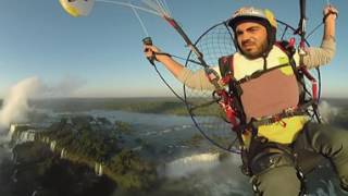 Stunning 360° Paramotor Flight Above Iguazu Falls w/ Rafael Goberna by Red Bull