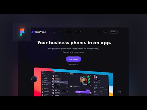 Figma UI Landing Page Design (Speed Art)