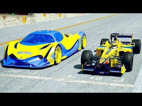 Jordan F1 2001 vs Devel Sixteen at Monza