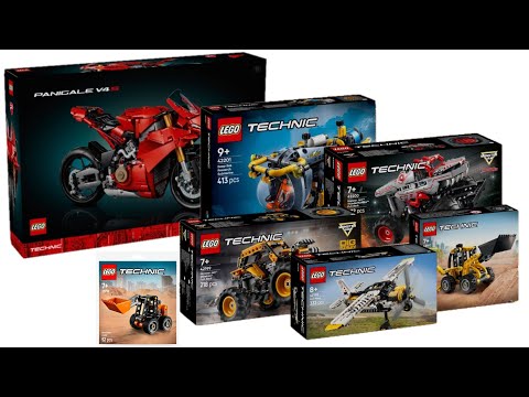 All LEGO Technic sets January 2025 Compilation/Collection Speed Build