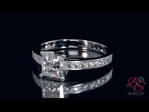 1.2 CTW Princess Cut Lab Grown Diamond Engagement Ring "Estel"