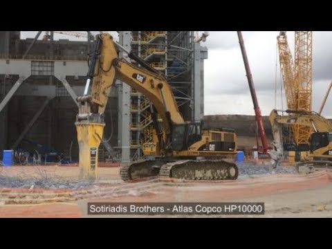 Caterpillar 385C Excavator With Atlas Copco HB10000 Hydraulic Hammer - Sotiriadis Brothers