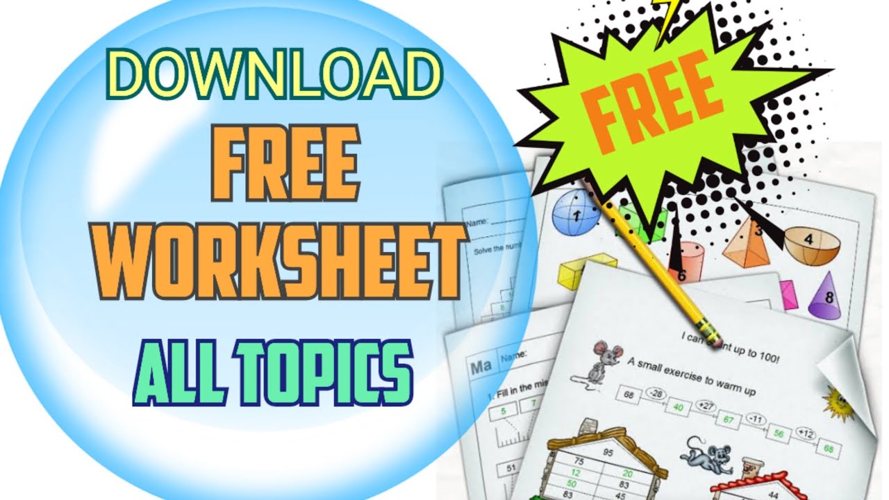FREE WORKSHEET | Free worksheet download | Free worksheet for kids | how to download worksheet
