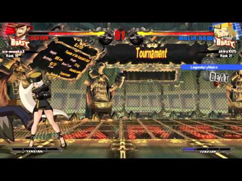 GGXrd ONLINE(Japan Lobby) Ice-Monaka3(Slayer) VS Akiira 1025(Millia Rage)