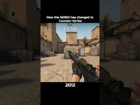 How the SG553 changed in Counter Strike #cs #cs16 #cssource #csgo #cs2  #retrogaming #cshistory