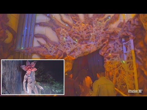 [4K] Stranger Things Full Maze Walk through - Halloween Horror Nights 2018