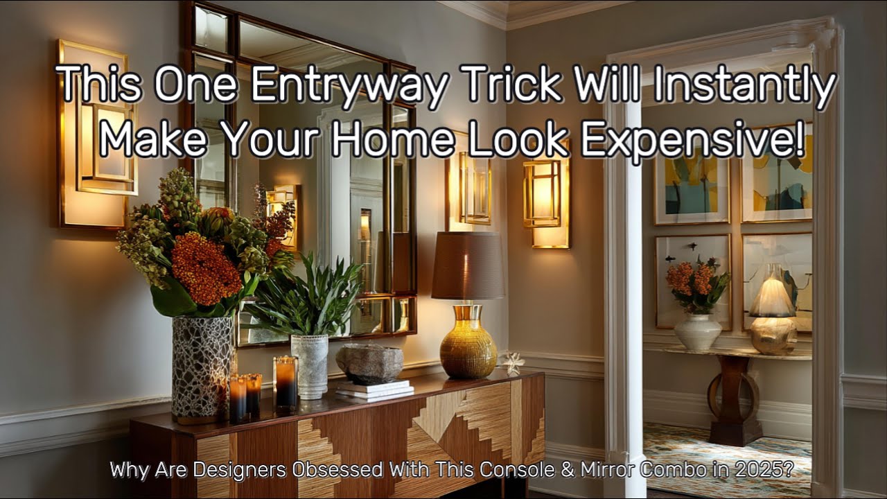 2025 Luxury Entryway: Modern Console & Mirror Styling Hacks | Home Interior Inspiration