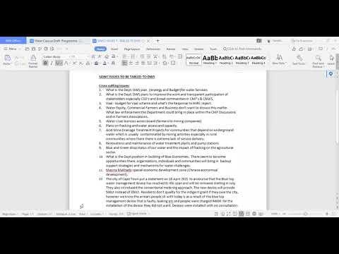 SAWC Meeting with DWS, 11 Jun 2021