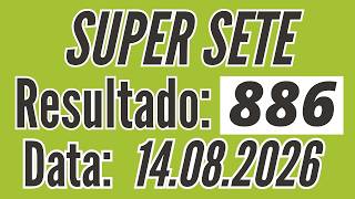 Resultado SUPER SETE 886 de hoje 14/08 resultado de hoje / Fernando Arruda Loterias