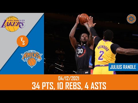 Julius Randle's Full Game Highlights: 34 PTS, 10 REBS, 4 ASTS  vs Lakers | 20-21 NBA Season | 04/12
