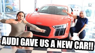 AUDI GAVE US A NEW CAR IN DUBAI !! 🚗 ✨