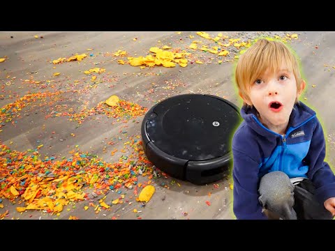 8 Roomba Robot Vacuums STRESS TEST Junk Food!
