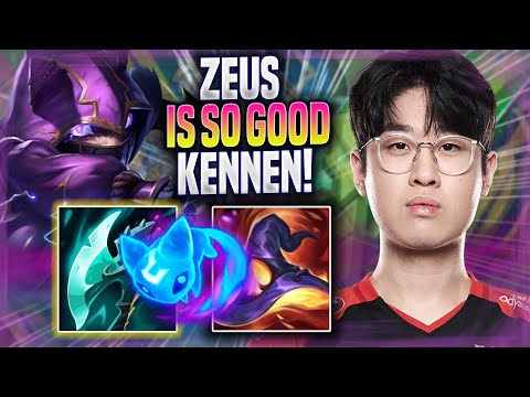 ZEUS IS SO GOOD WITH KENNEN! - T1 Zeus Plays Kennen TOP vs Fiora! | Season 2022