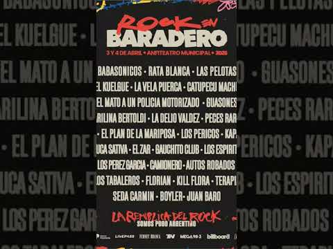 #baradero #rock #verano #2026 #bandas #festival #video #yt #shortsvideo #music #argentina #rocknroll
